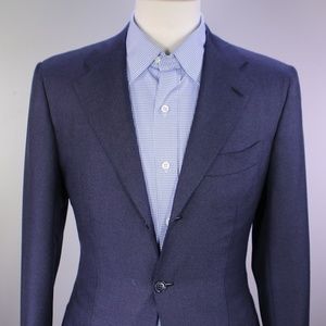 KITON CIPA 1960 7FOLD UNTIPPED Brown Houndstooth Cashmere